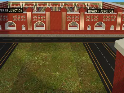 Indian Railway Station 3D model