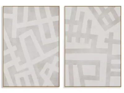 Abstract Painting Frame set 3D model 840