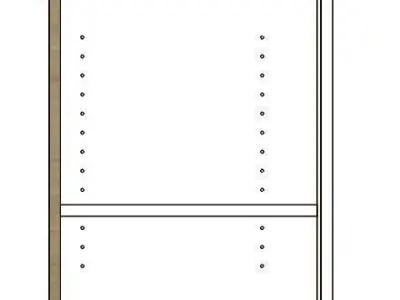 2 Door Base Cabinet 3D model