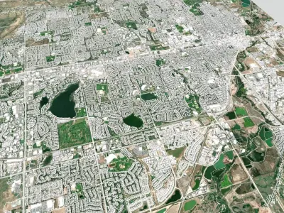 Cityscape Longmont Colorado USA  3D model