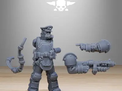 GrimGuard Armored Squad 3D print model