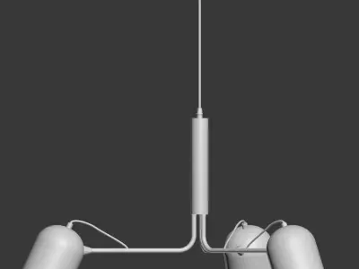 Liang Pendant lamp metal white 3D model