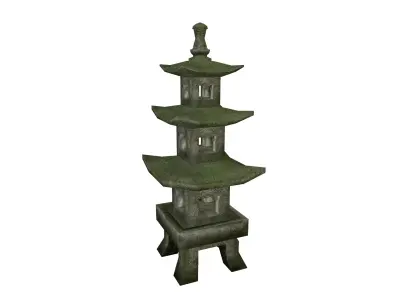 Pagoda chinese Low-poly 3D model