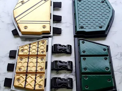 Sci Fi Armour Smooth Top plates 3D print model