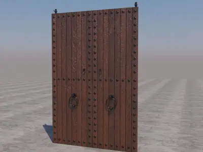 Traditional Moroccan Door 3D model