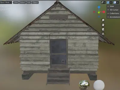 house building 20 Low-poly 3D model