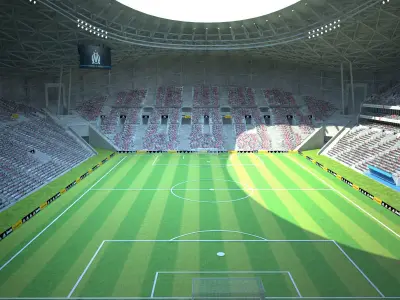 Stade Velodrome Marseille 3D model