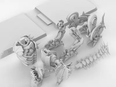 3D printable Transformers Revenge of the Fallen Ravage 3D print model
