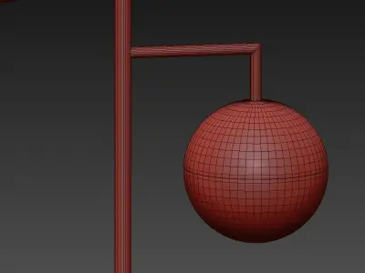 ORBS CHAMPAGNE FLOOR LAMP CB2 Exclusive 3D model