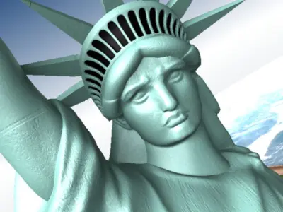 Statue Of Liberty USA 3D model