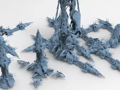 Deep sea orbital tower Series collection 3D model