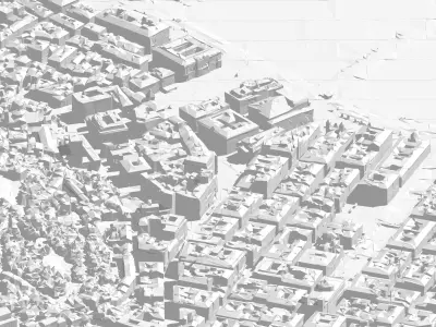 Trieste City Center 3D model