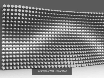 Parametric Colored Wall Decorations 3D Model Pack