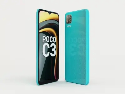 xiaomi poco c3 3D model