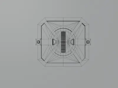 Sci-Fi Barrel 3 Low-poly 3D model