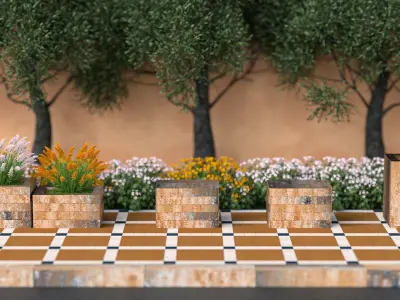 Urbanism street 10 scene  3D model