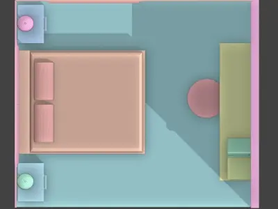 Simple House - Blender 3D - Architectural Low-poly 3D model