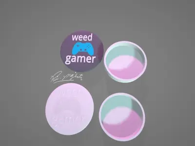 Pot  of weed Gamer  3D print model