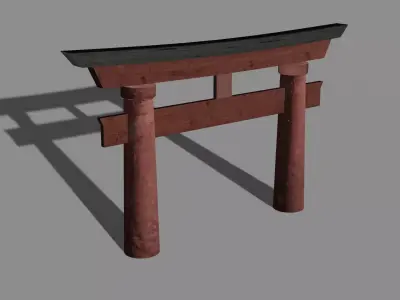 Japanese Arch Free 3D model