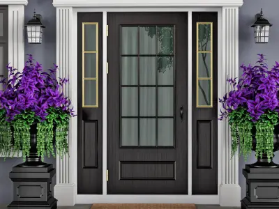 Windows and doors in the style of modern classics 2 3D model
