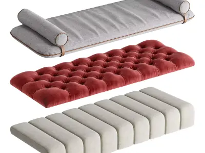 Seat Pillows Set 7 3D model