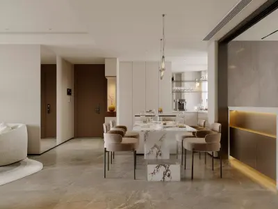 Modern living room 3D model