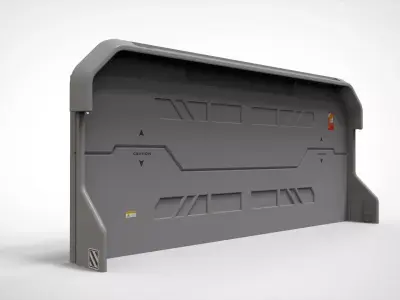 sci fi door 3 3D model