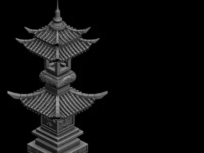 Game Brothel - Stone Tower 2701 3D model