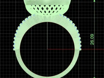 Jewelry ring 378 3D print model