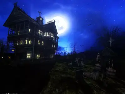3DRT - Dark forest mansion 3D model