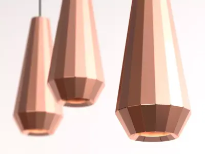 Copper Lights Free 3D model