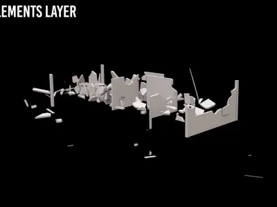 Ruined Villa 3D model