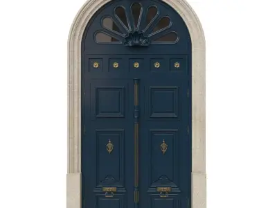 Entrance classic door 41 3D model