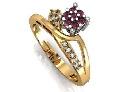 daimond  ring 3D print model purchase