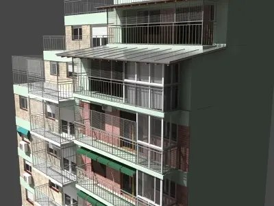building facade at Buenos Aires 3D model