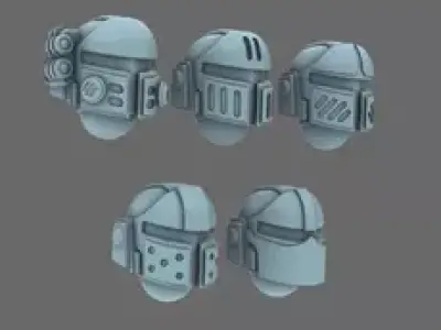 Space Knights V10 Helmet Type 251002 3D print model