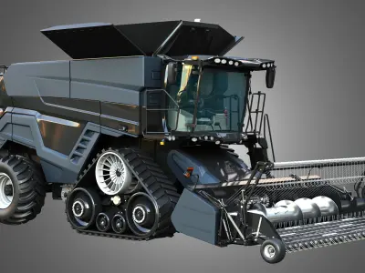 IDEAL -  Combine Harvester - Forage Harvester Head 3D model