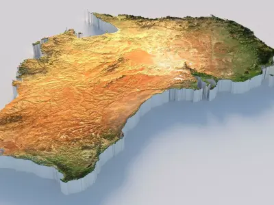 Australia Country Terrain 3D model