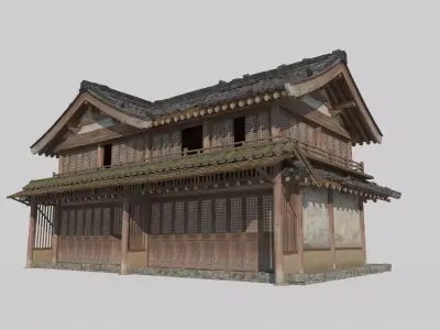 Asian Ancient Architecture Tavern 3D model