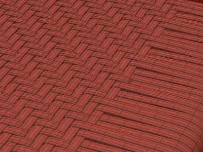 Rattan stool MD42  3D model