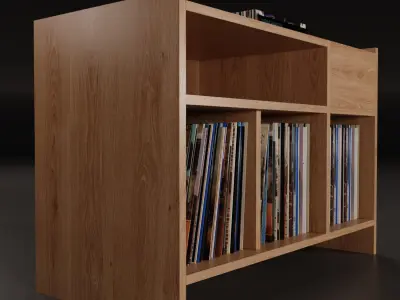 Vinyl Storage Mini PBR 3D model