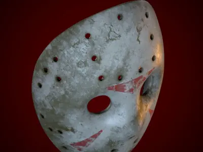 JASON VOORHEES HOCKEY MASK FRIDAY THE 13TH 3D model