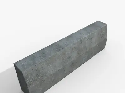 Border 1000x300x150 Low-poly 3D model