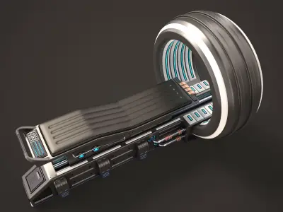 Sci Fi MRI Stylized 3D model