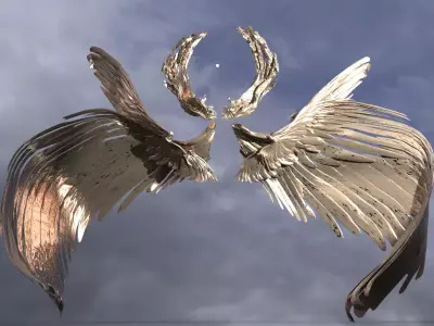 Devine kingdom helmet wings 3D 3D model