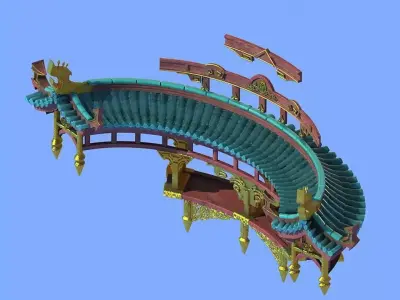Game Architecture - Xian Liu Taiwan - miscellaneous pieces 3D model