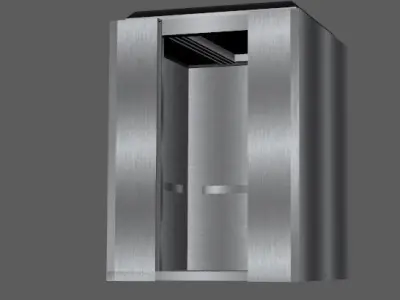 3D Elevator Low Poly Model elevator Low-poly 3D model