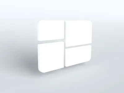 Windows 1Logo v1 003 Free low-poly 3D model