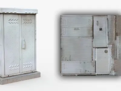 Distribution Board 3 Scan Low-poly 3D model