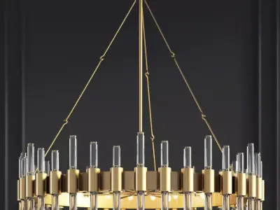 Haskell Large Chandelier Arteriors Home 3D model